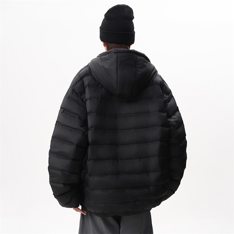 现货保暖排骨羽绒服90白鸭绒情侣外套连帽滑雪服225-2-Y215-P198,男装羽绒服,星座225-2