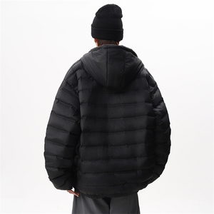 现货 保暖排骨羽绒服90白鸭绒情侣外套连帽滑雪服225-2-Y215-P198图片