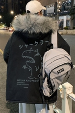 MM48092-P130冬季大毛领棉衣男士大码加厚棉袄男棉服，男装棉衣，电商A040