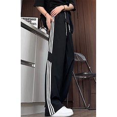 K212/特P35新款休闲裤男女宽松潮流大码直筒裤子春夏垂感速干长裤，男装休闲裤，电商基地A050