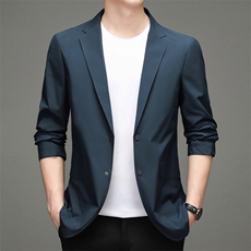 男装西服外套2023春秋季新款爸爸装上衣中青年男士休闲纯色外套，男装西服，电商B212（原钱塘6029）