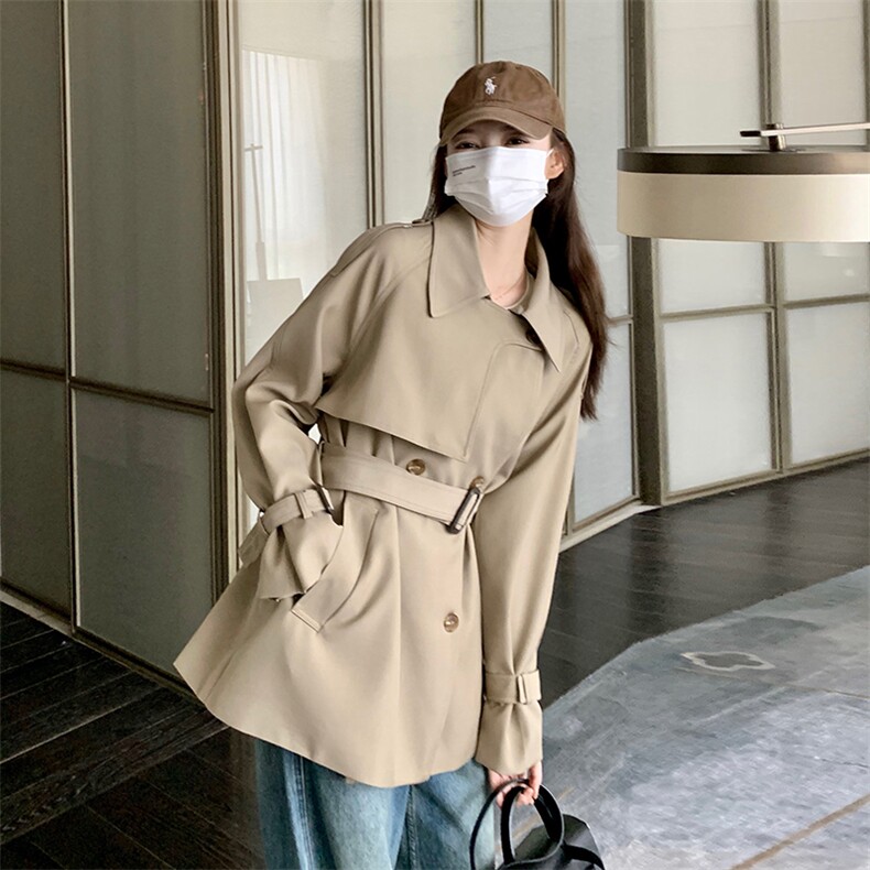 春秋季女士风衣外套显瘦外套203-F6003-P135-K180,女装风衣,浪娴服饰