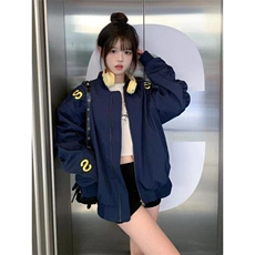 2025春美式潮牌字母刺绣飞行夹克男宽松防水速干情侣外套，男装夹克，星座1210-1