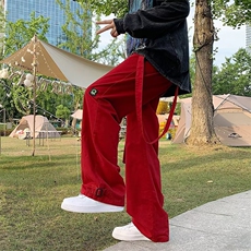 美式复古直筒纯棉工装裤男ins潮牌机能欧美街头hiphop裤子潮，男装工装外套，星座1013