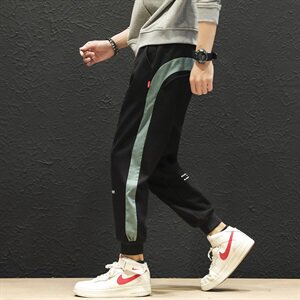 518—2021秋款卫裤男休闲裤潮流束脚裤裤子男休闲裤图片