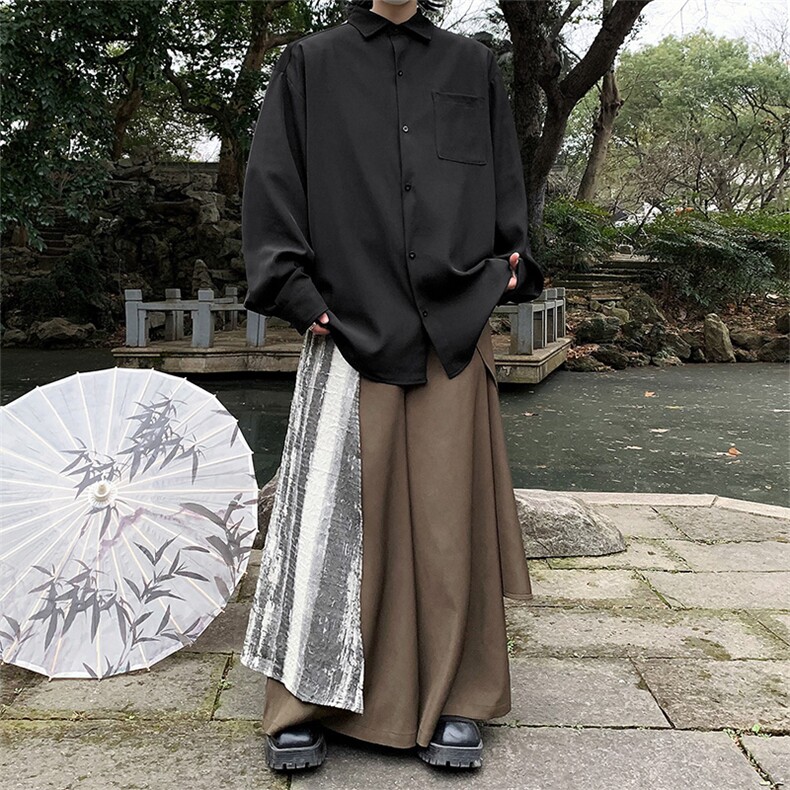 秋季2025新款风衬衫C2339-TP4568垂感免烫长袖翻领男上衣,男装衬衫,电商A102
