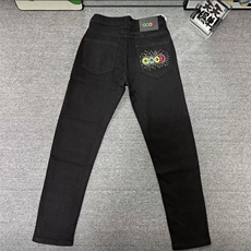 1506-1/G3030/P44秋季新款中腰修身直筒百搭弹力刺绣牛仔裤，男装牛仔裤，星座1506A