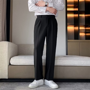春夏款男西裤直筒小脚九分裤加大码S-5xl K39 P38图片