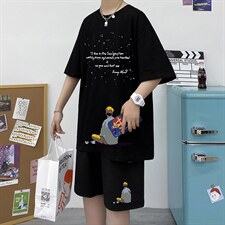 男士短袖t恤2023新款夏季搭配潮牌潮流运动套装A161-2-TZ07-P50，男装休闲套装，电商A161-2