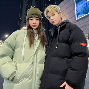 特批 港风情侣夜景新款时尚宽松假两件连帽棉衣 MY2273 P70控118,男装棉衣,电商A247