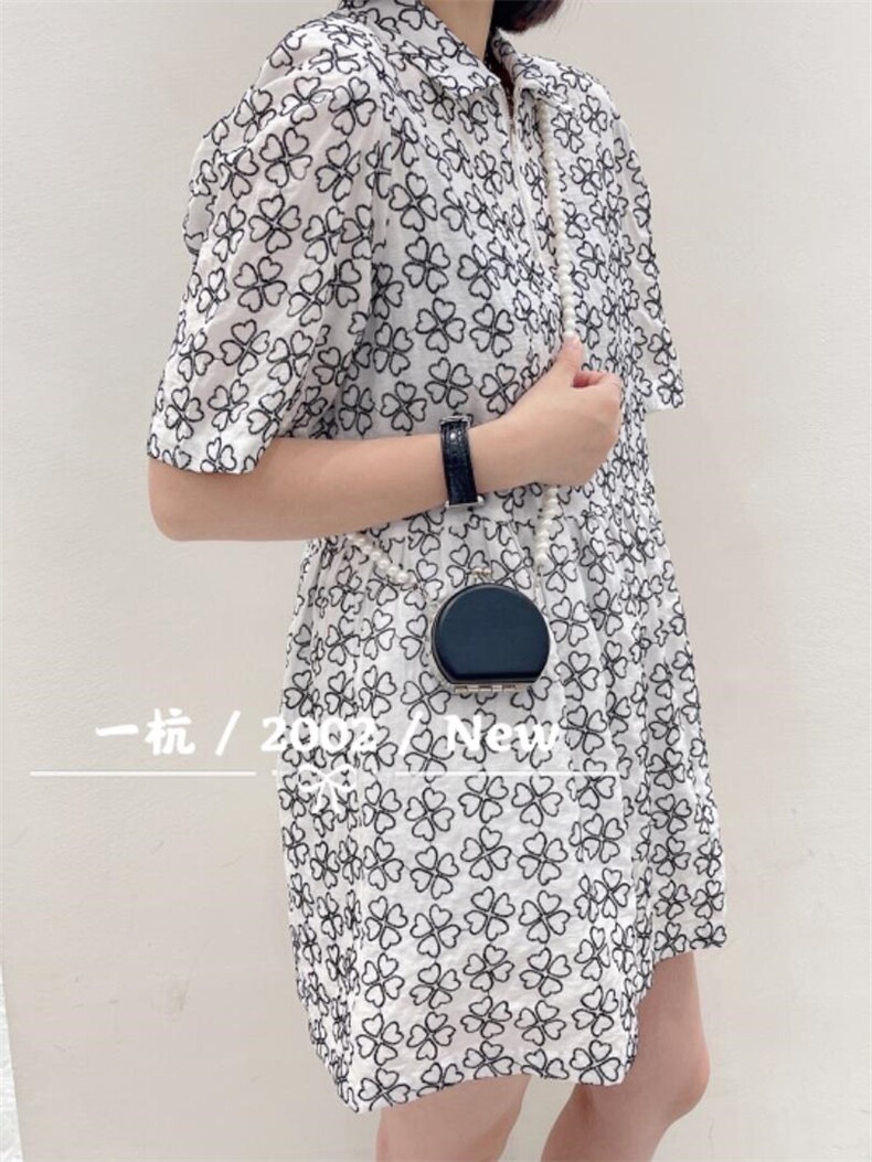 刺绣四叶草裙，其它，一杭