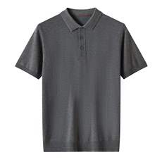 2025年夏季修身型日常青春流行常规款短袖POLO领时尚百搭，男装T恤，昭美羊绒