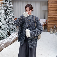 新款90绒小香风羽绒服2D014-10039-P235-K378，女装羽绒服，2D014