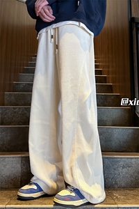 XZ616 秋冬新款重磅欧棉绒破缝打褶休闲长裤 TY1124 P65控78图片