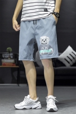 1港风休闲大码M-5XL运动5分裤原宿潮流五分裤男中裤7168P25控38，男装牛仔裤，星座226-2