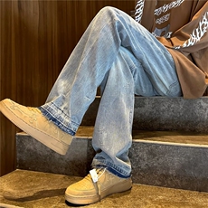 青春流行ins男直筒水洗牛仔裤NX53P50，男装牛仔裤，星座1116-2