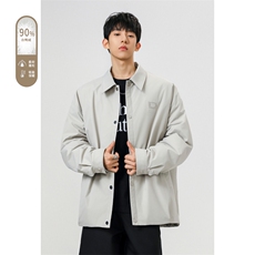 2025冬季新款港风无影墙大码90%白鸭绒羽绒服M-3XLGC02-特P209，男装羽绒服，电商A022