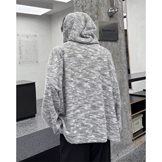 WY10142-特P53控98秋季设计感小众长帽绳大码男长袖连帽卫衣外套，女装短外套，电商A059