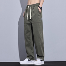 春夏新款男士青年微阔腿裤时尚百搭潮流男装长裤K9061-p45现货，男装休闲裤，星座224-1