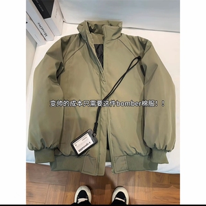 潮牌美式解构立领棒球服棉衣男秋冬中性风保暖棉服A3699特p68图片