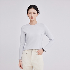 2025年秋季新款圆领拼接针织女士上衣时尚休闲通勤百搭,女装针织衫/毛衣,硕诚羊绒,清河羊绒市场 2025年秋季新款圆领拼接针织女士上衣时尚休闲通勤百搭,女装针织衫/毛衣,硕诚羊绒,清河羊绒市场