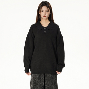 特批 光板 得物\唯品\抖音二开 高品质绵羊绒翻领毛衣 M501 P48图片