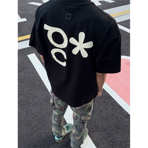 字母印花短袖t恤男夏季潮牌五分袖TX62901-特P35图片