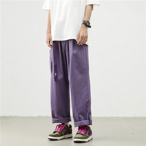 新款卡扣卷边工装休闲裤大码M~5XL XZ604-KG59-P60控78图片