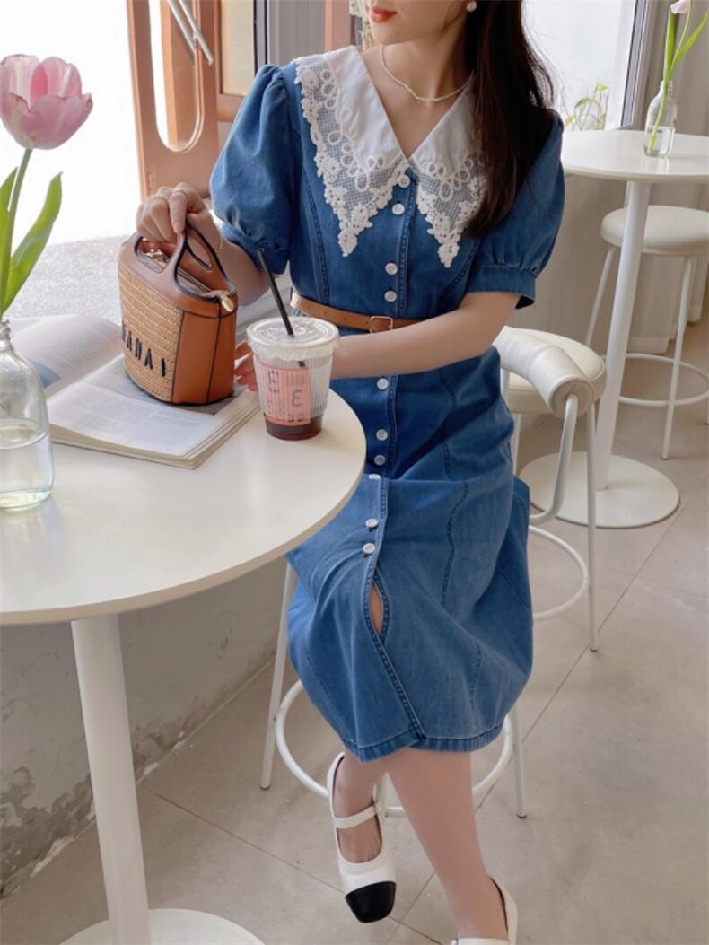 牛仔连衣裙系列，女装连衣裙，Ee·G