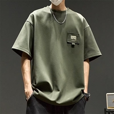 夏季时尚机车短袖T恤男生潮流休闲宽松套头上衣，男装T恤，星座1013