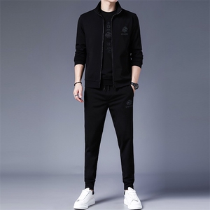 SA8927-3钱塘2020-2时尚休闲简约百搭中青年男士卫衣套装P240图片