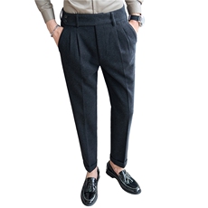 K2823-P95男士秋冬羊毛面料那不勒斯休闲西裤28-36码，男装西裤，电商A211