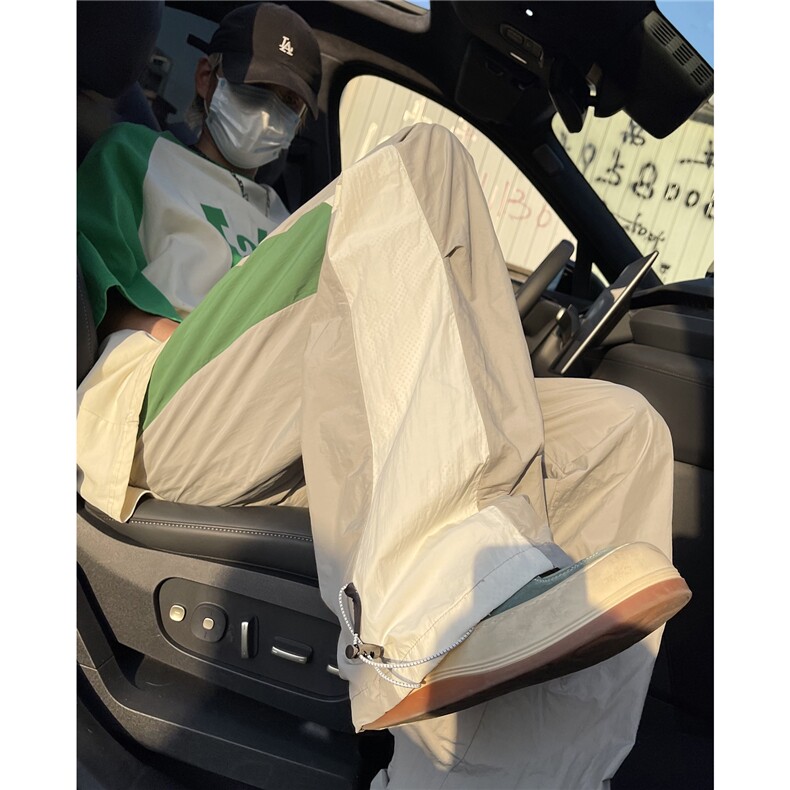 XZ612-K785-P55控79夏季伞兵裤运动街舞休闲裤撞色拼接速干裤,男装休闲裤,星座612