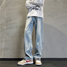 k1086-p55-控78S-3XL现货折皱宽松cleanfit牛仔裤，男装牛仔裤，星座116