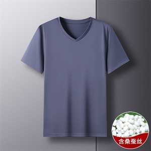 主推T恤跑量款夏季男士短袖T恤休闲百搭半袖简约上衣男潮图片