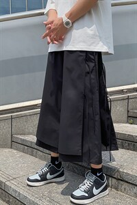秋季男女直筒阔腿七分裤ins宽松休闲短裤K488/P55控69图片