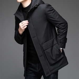 V3587钱塘2020-3冬季厚款商务休闲中年男士80鸭绒羽绒服P230图片