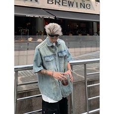 美式复古马甲外套男士潮流宽松工装复古马夹克，男装夹克，星座716-2