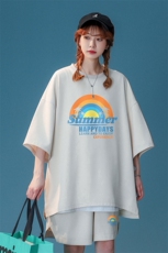中性风2023夏季新款冰丝彩虹印花休闲运动套装TZ911P65---控88，男装休闲套装，A247A