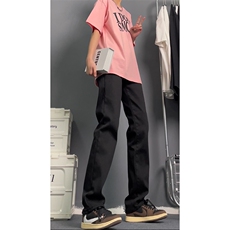 现货抖音品质黑色弹力修身直筒牛仔裤量大价格还可谈!，男装牛仔裤，星座310A-4