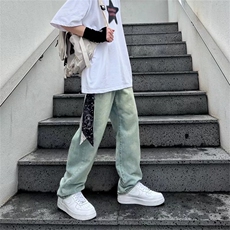 拉链男潮直脚青春流行潮流牛仔裤长裤气质直筒裤NCT001P45，男装牛仔裤，星座1116-2