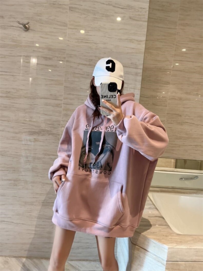 泽妤加绒卫衣，女装卫衣/绒衫，泽妤