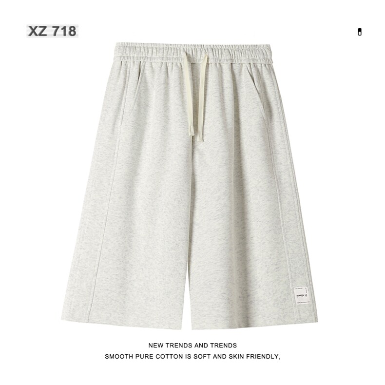 休闲时尚男生夏季宽松弹力五分裤绣标直筒运动短裤XD1712特批35,男装休闲裤,星座718