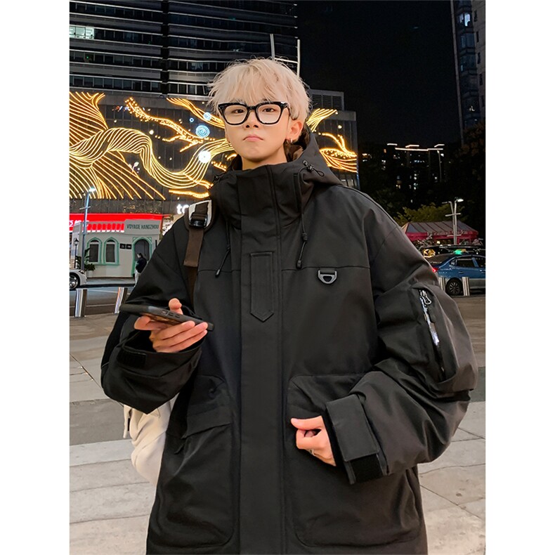 新标80重磅工装羽绒服保暖潮外套冲锋衣A436-973-P225298,男装羽绒服,电商A436