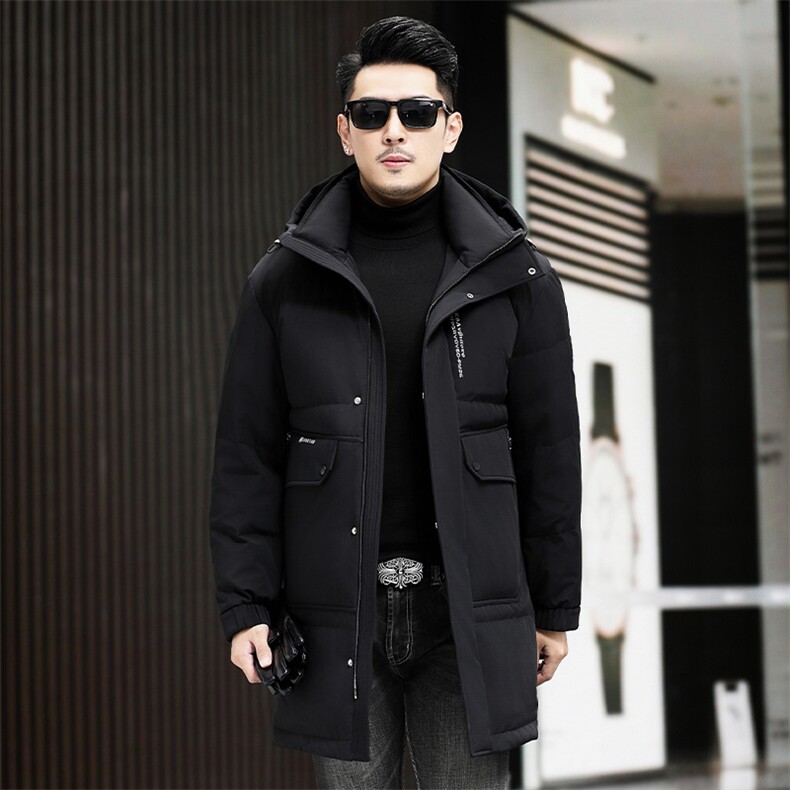 B60111钱塘2020-3冬季厚款时尚休闲中年长款男士羽绒服P305,男装羽绒服,钱塘207-3