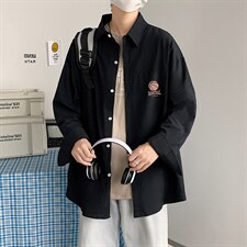CS15237-P38 长袖衬衫男士大码宽松衬衣男寸衫男寸衣图片