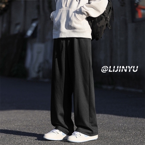 直筒宽松休闲裤男款高街潮牌男生百搭长裤1228特批25加绒特批30图片