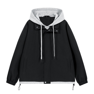秋季现货假两件夹克男二开三防冲锋衣外套DSA157B-JK763-P68图片