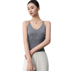 新款羊毛女马甲V领无袖背心短款针织衫，女装背心吊带，庆大羊绒