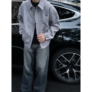 【有货】cleanfit短款褶皱外套男款春秋高级感痞帅夹克W186LL-P72图片
